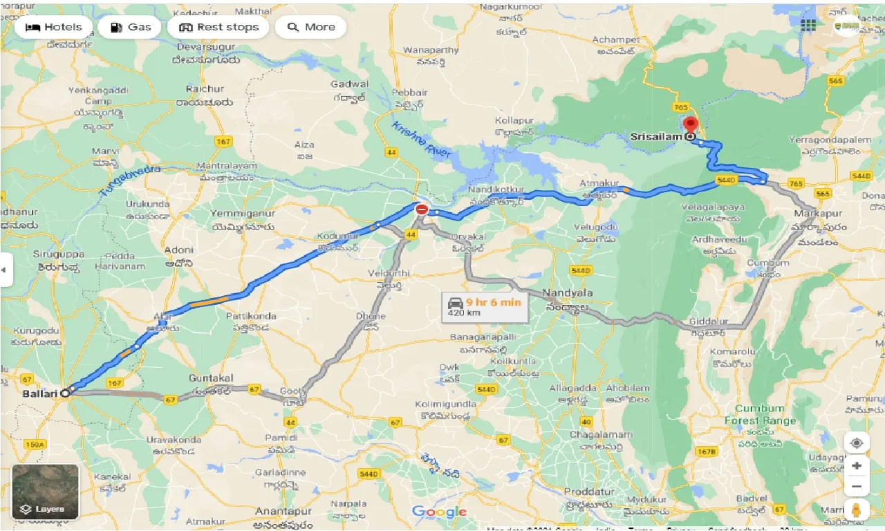 bellary-to-srisailam-round-trip