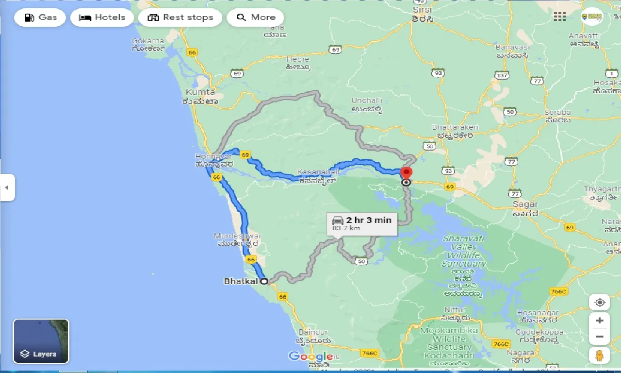 bhatkal-to-jog-falls-round-trip