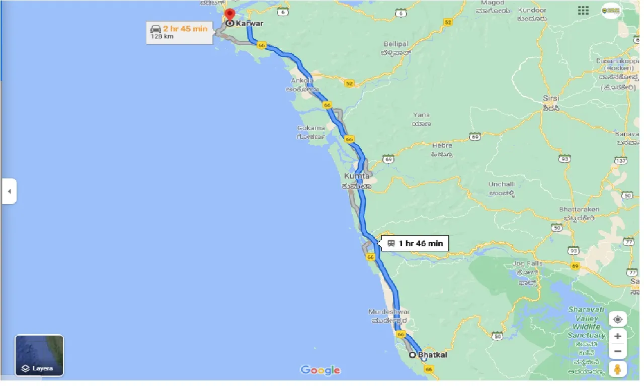 bhatkal-to-karwar-one-way