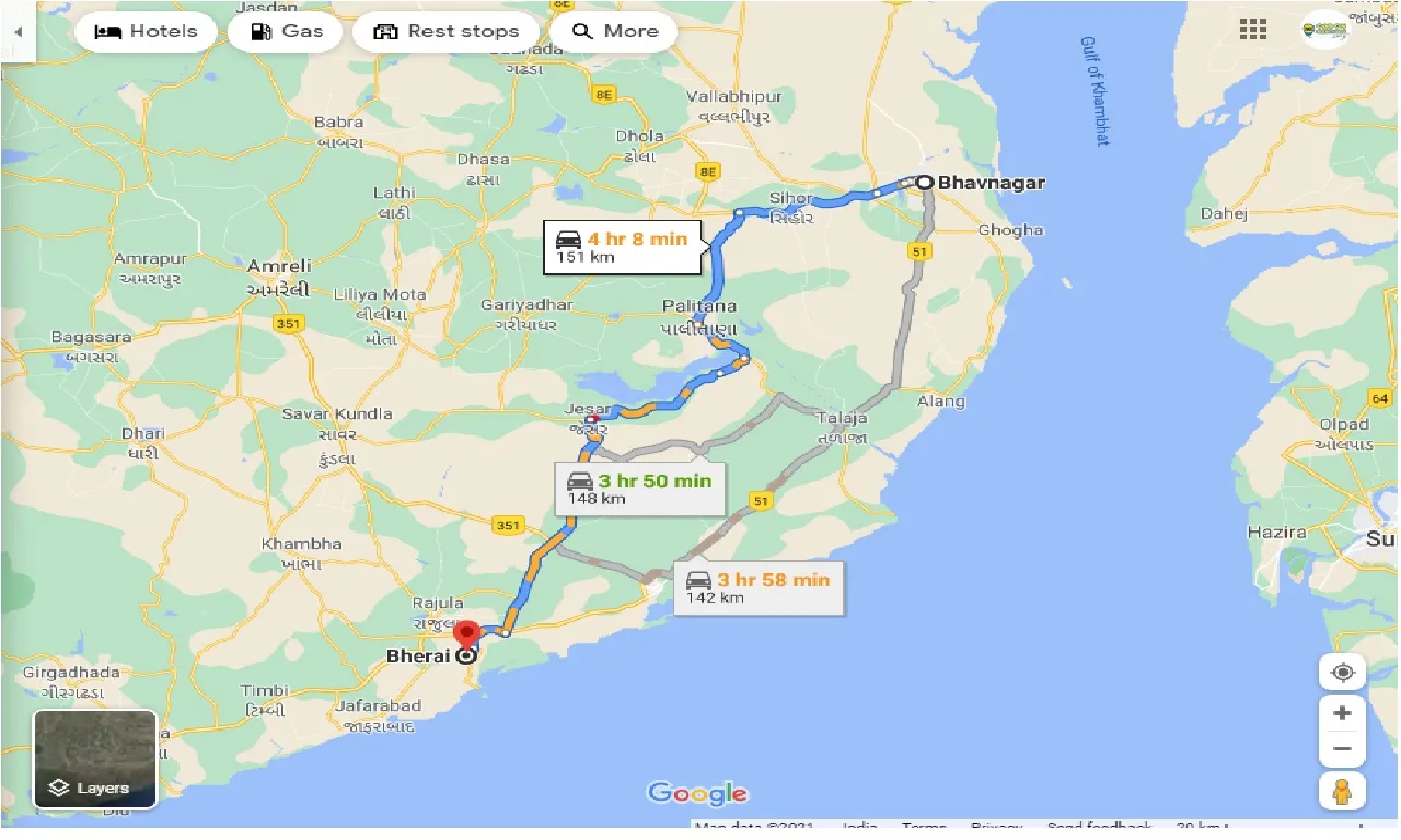 bhavnagar-to-bherai-taxi