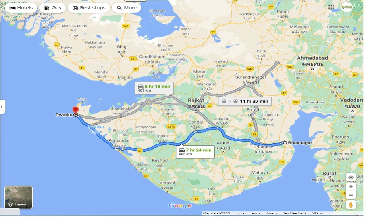 bhavnagar-to-dwarka-one-way