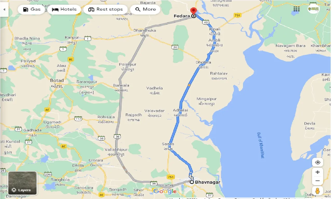 bhavnagar-to-fedara-one-way