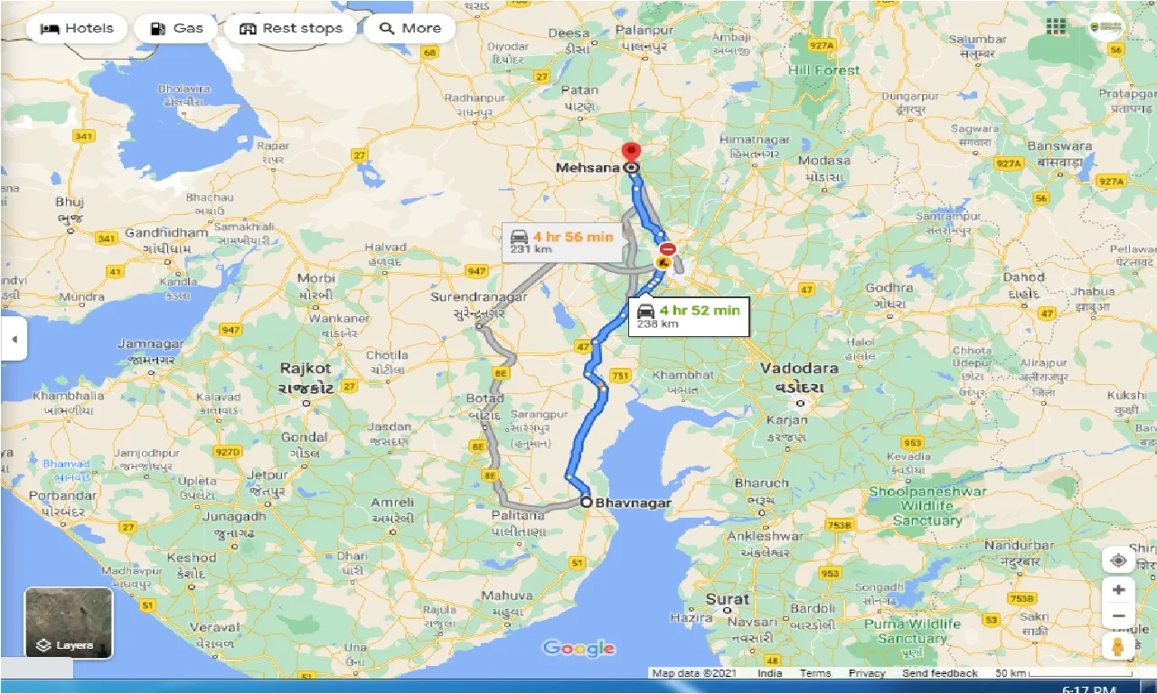 bhavnagar-to-mehsana-round-trip