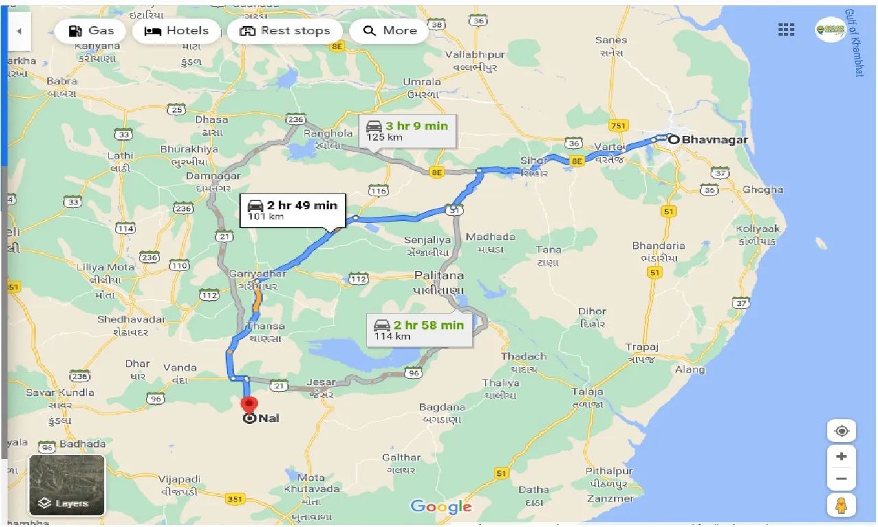 bhavnagar-to-nal-taxi