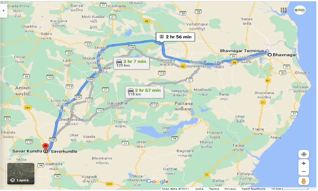 bhavnagar-to-savar-kundla-one-way