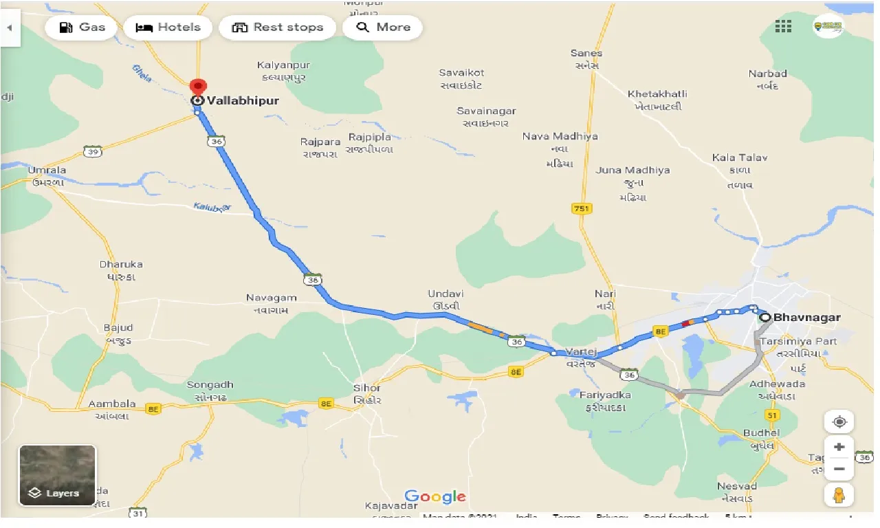 bhavnagar-to-vallabhipur-one-way