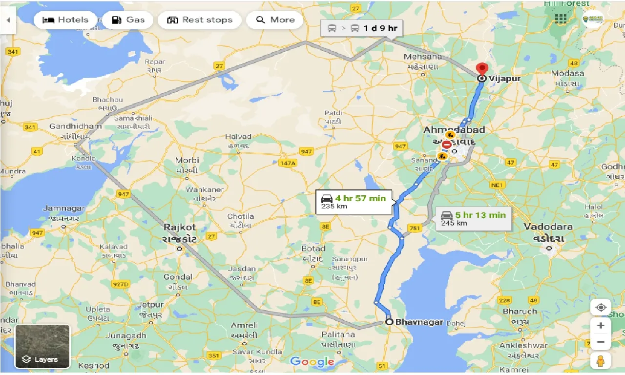 bhavnagar-to-vijapur-one-way