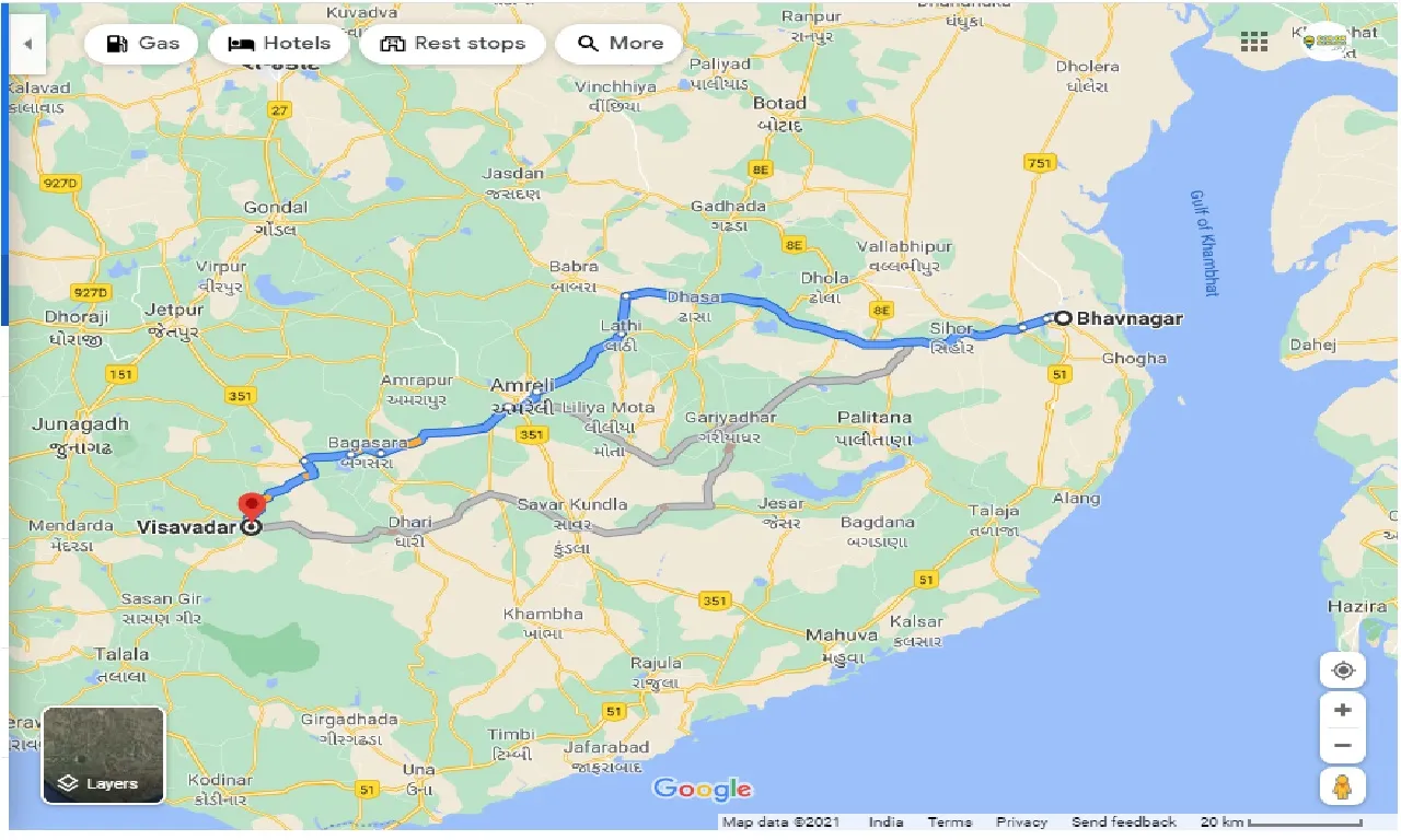 bhavnagar-to-visavadar-one-way