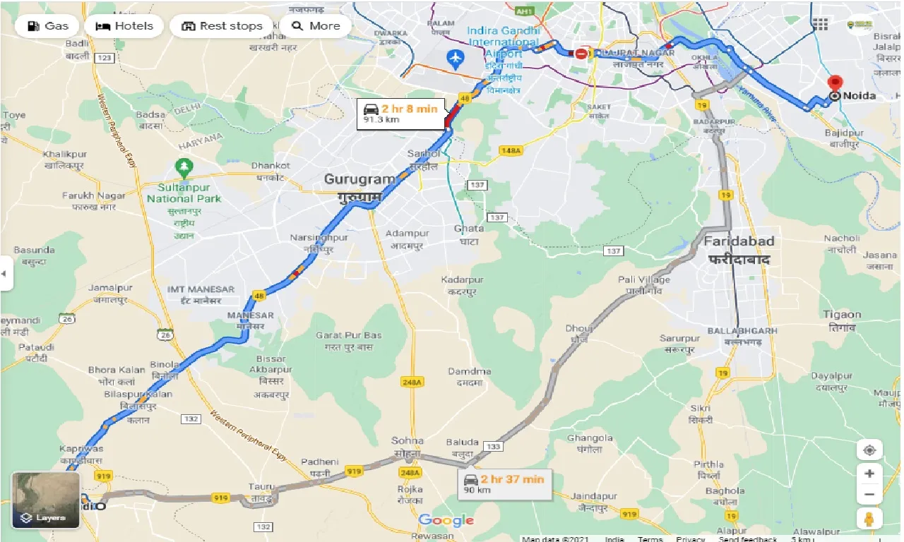 bhiwadi-to-noida-round-trip