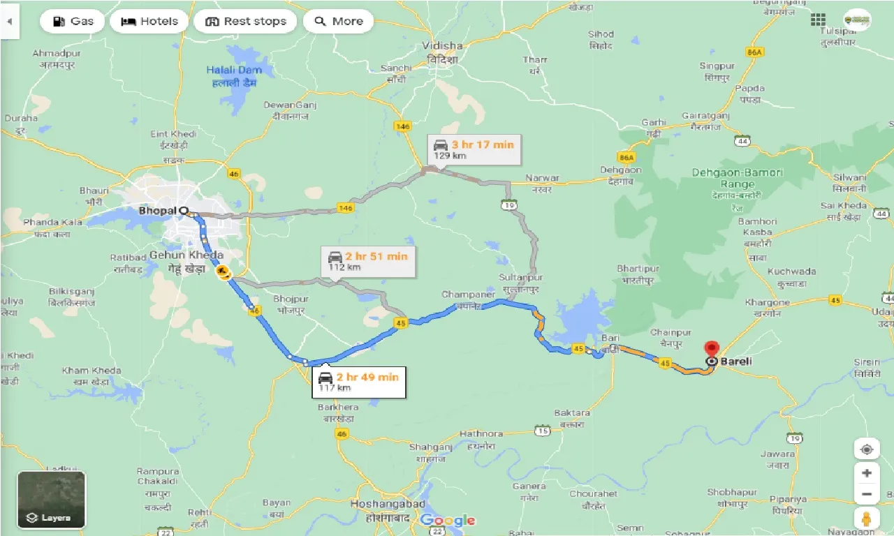 bhopal-to-bareli-one-way