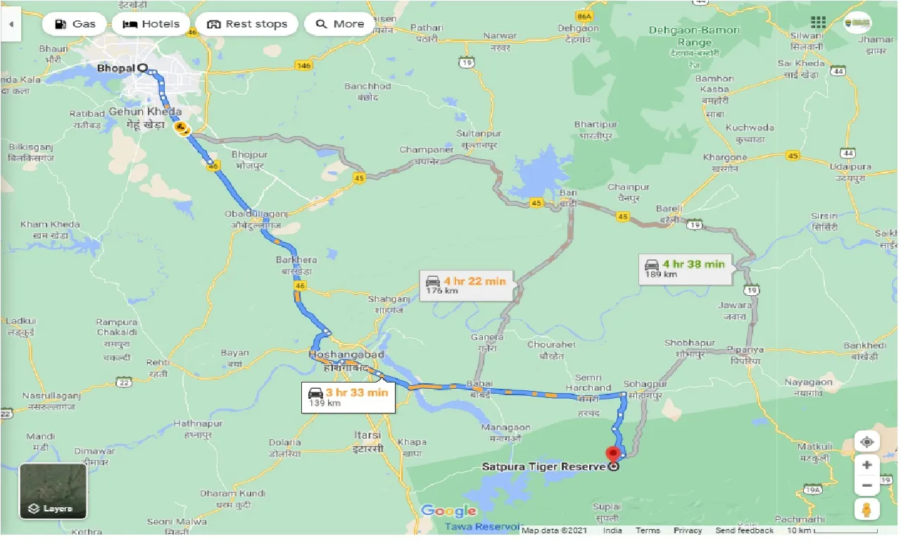 bhopal-to-satpura-tiger-reserve-one-way