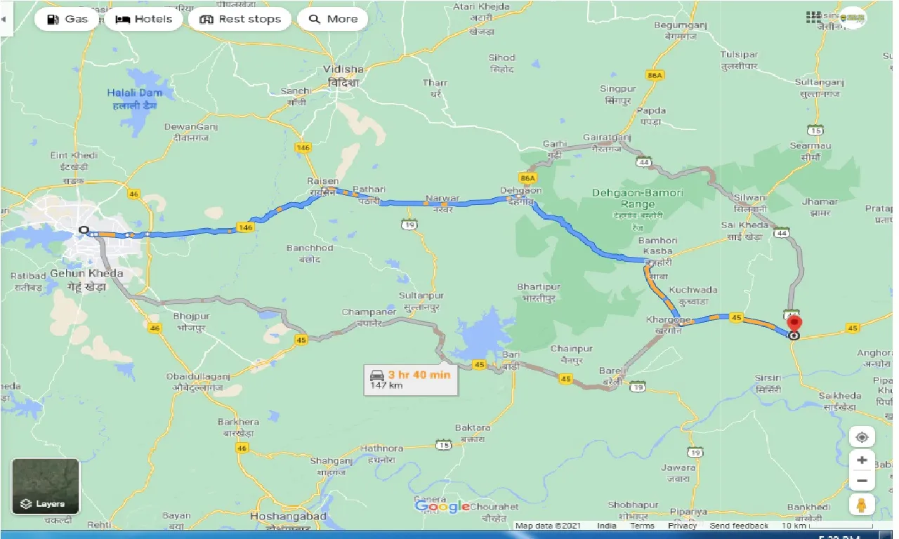 bhopal-to-udaipura-round-trip