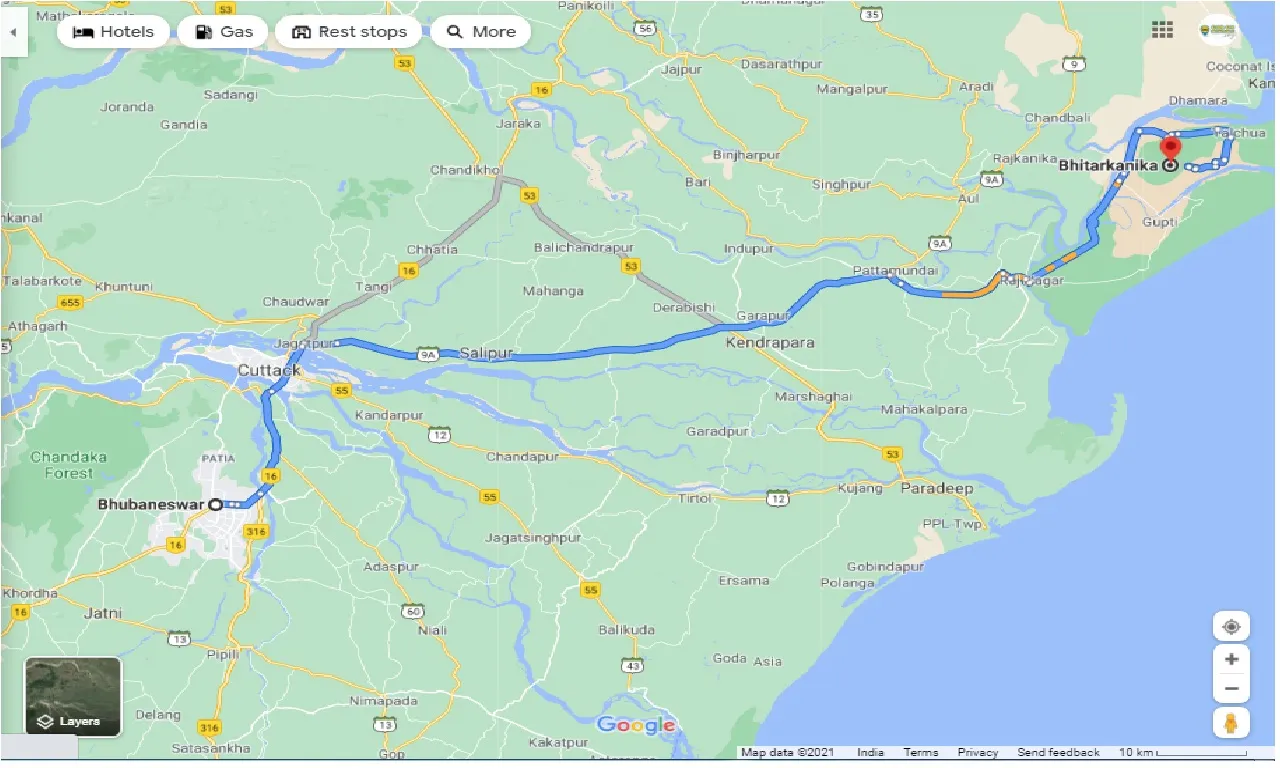 bhubaneswar-to-bhitarkanika-national-forest-one-way