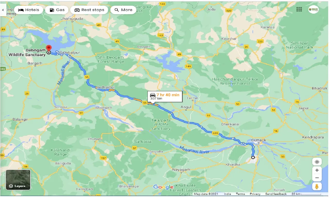 bhubaneswar-to-debrigarh-sanctuary-one-way