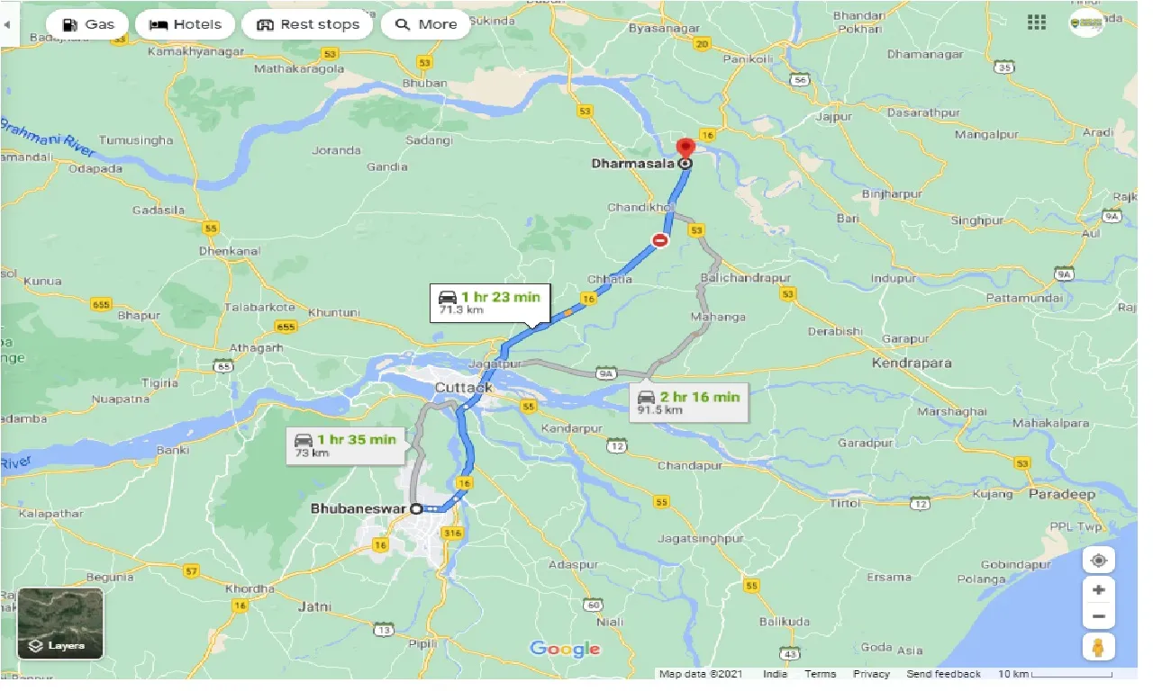 bhubaneswar-to-dharmasala-one-way