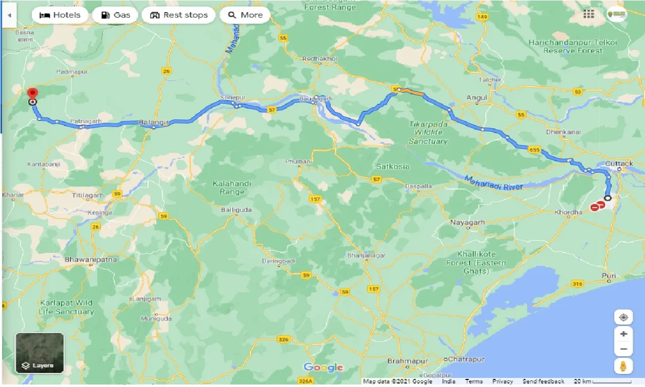 bhubaneswar-to-gandhamardan-parvat-one-way