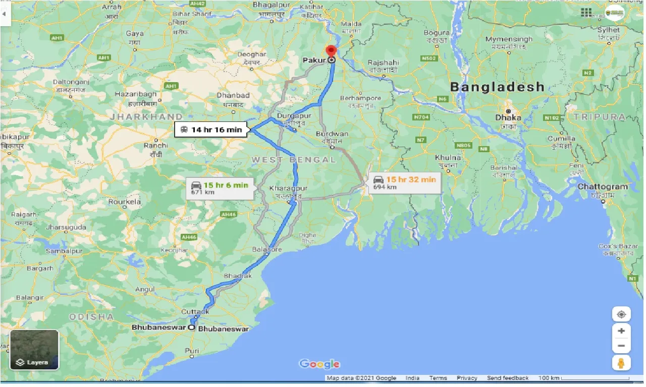 bhubaneswar-to-pakur-one-way