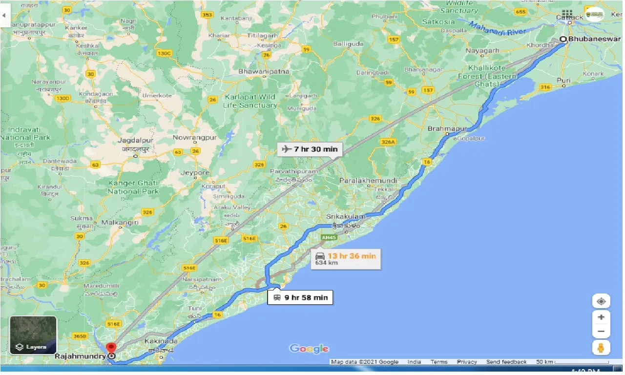 bhubaneswar-to-rajahmundry-one-way