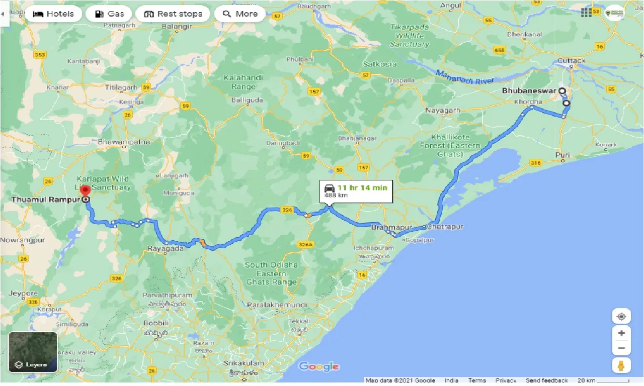 bhubaneswar-to-thuamul-rampur-taxi