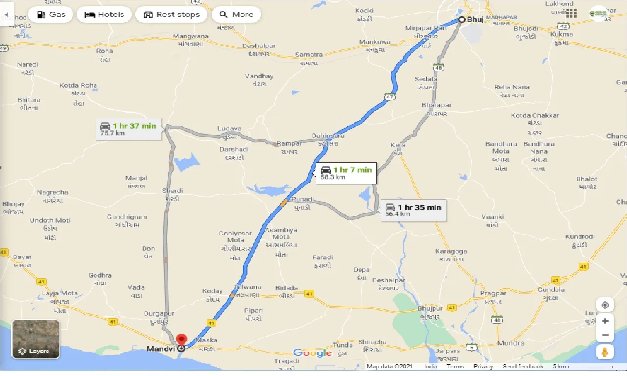 bhuj-to-mandvi-taxi