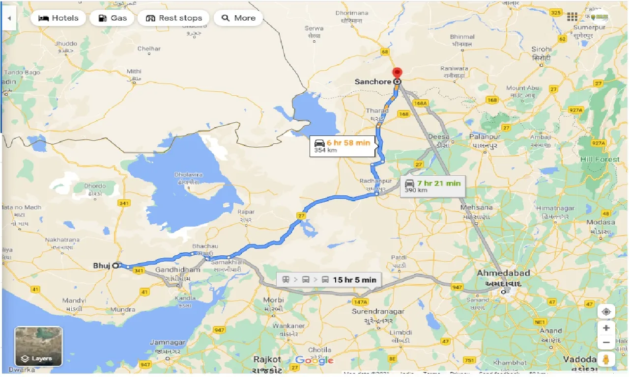 bhuj-to-sanchore-taxi