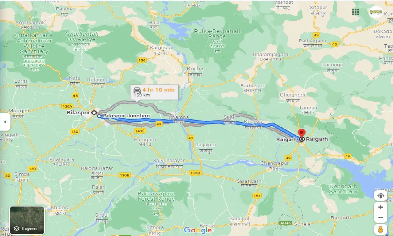 Get map direction To Bilaspur Dayalband, Bilaspur, Chhattisgarh, 495001  Bilaspur