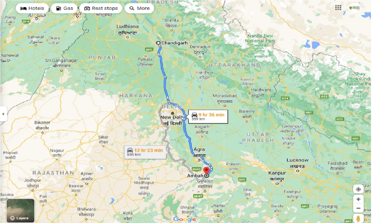 chandigarh-to-ambah-one-way