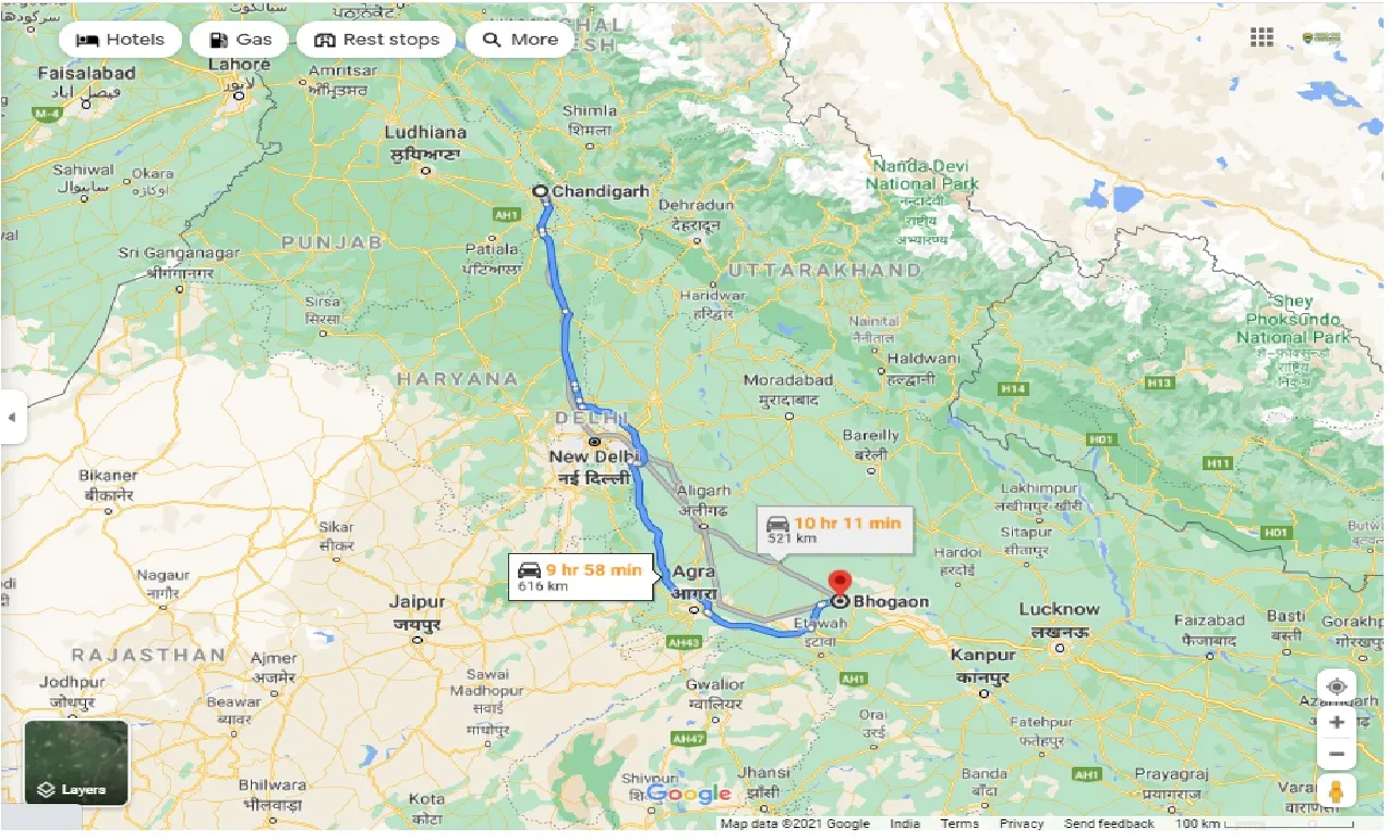 chandigarh-to-bhogaon-round-trip