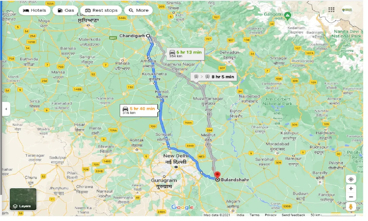 chandigarh-to-bulandshahr-round-trip