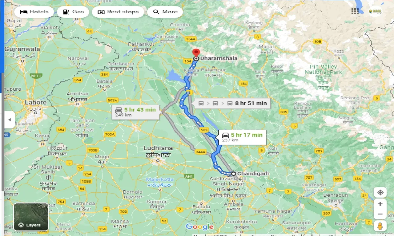 chandigarh-to-dharamshala-round-trip