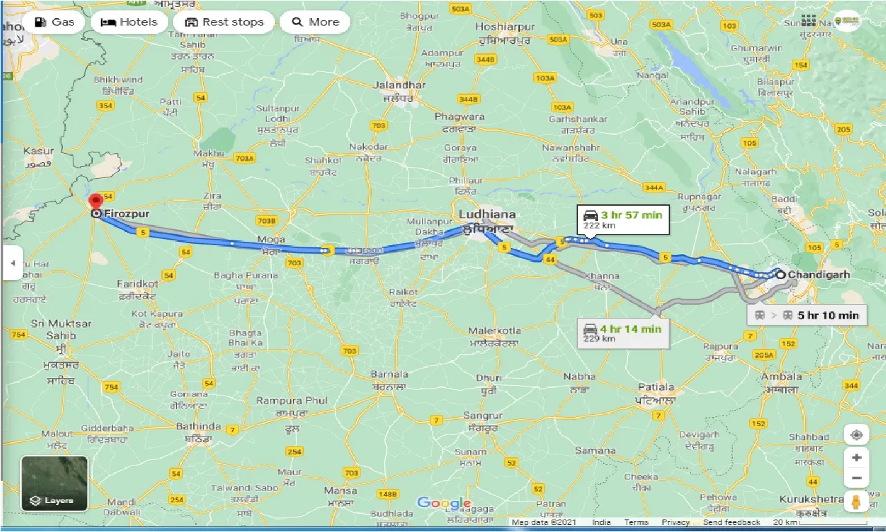 chandigarh-to-firozpur-one-way