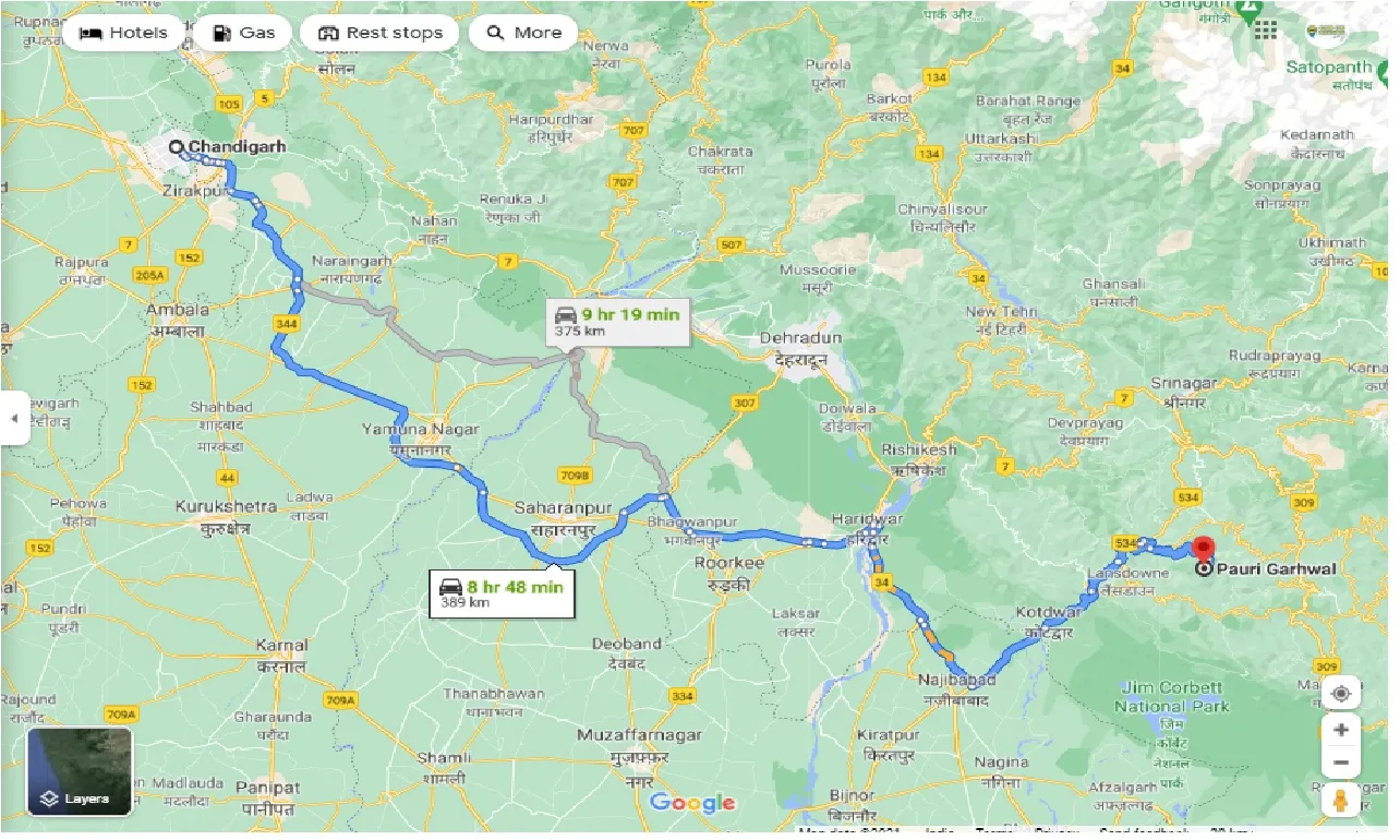 chandigarh-to-garhwal-one-way