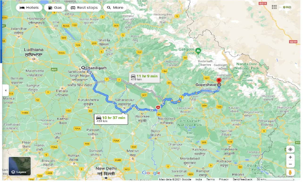 chandigarh-to-gopeshwar-one-way