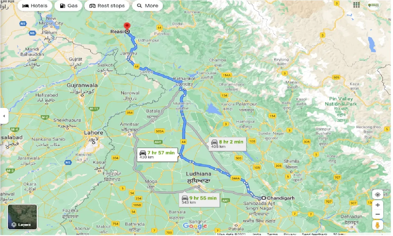 chandigarh-to-reasi-one-way