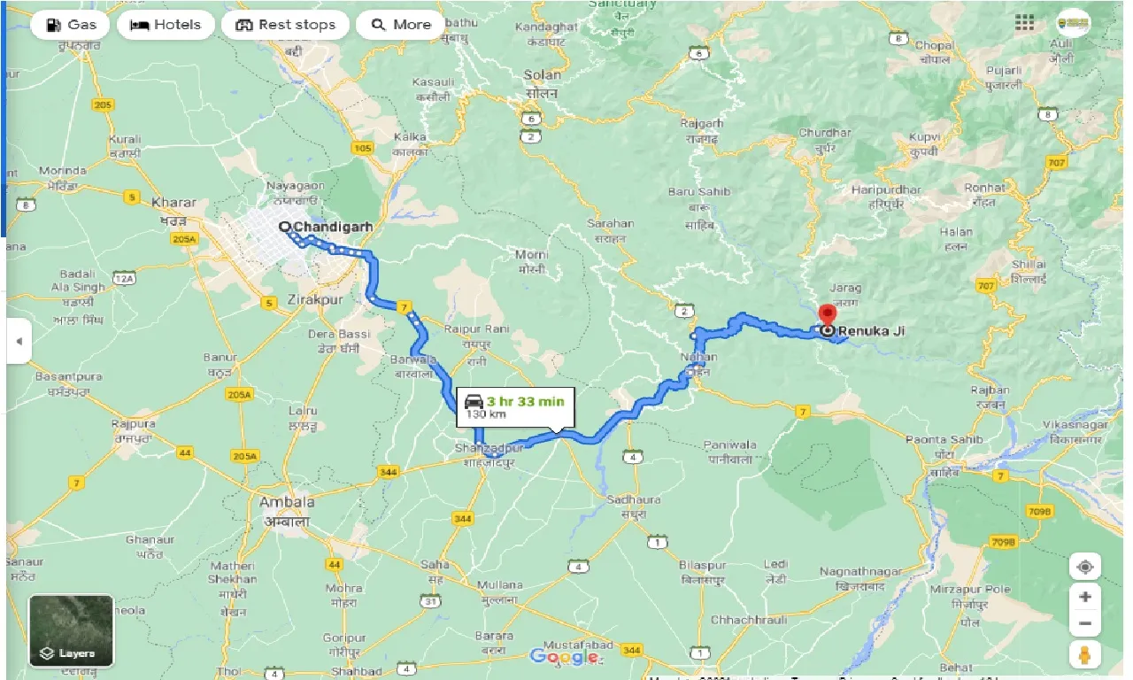 chandigarh-to-renuka-ji-round-trip