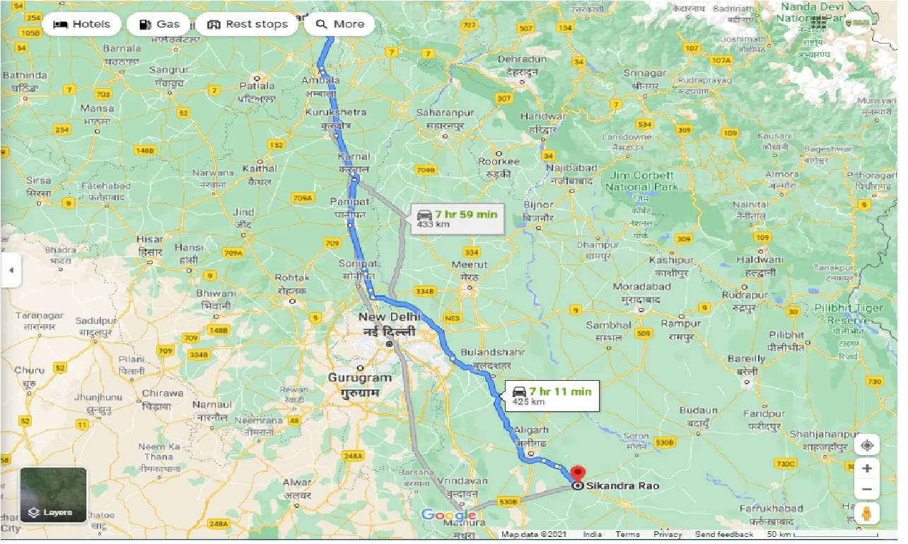 chandigarh-to-sikandra-rao-round-trip