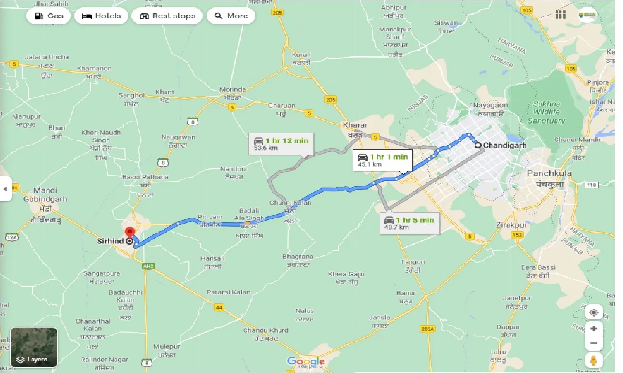 chandigarh-to-sirhind-fatehgarh-sahib-round-trip