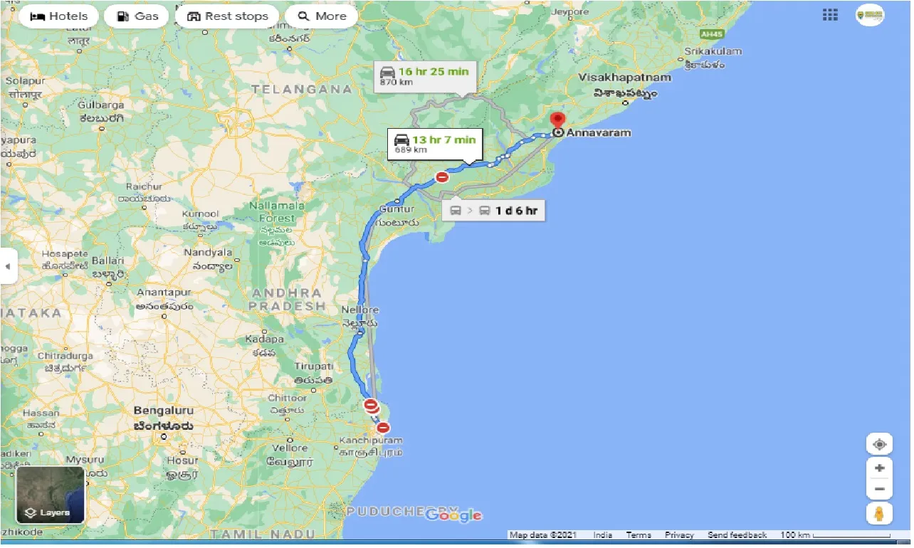 chennai-to-annavaram-one-way