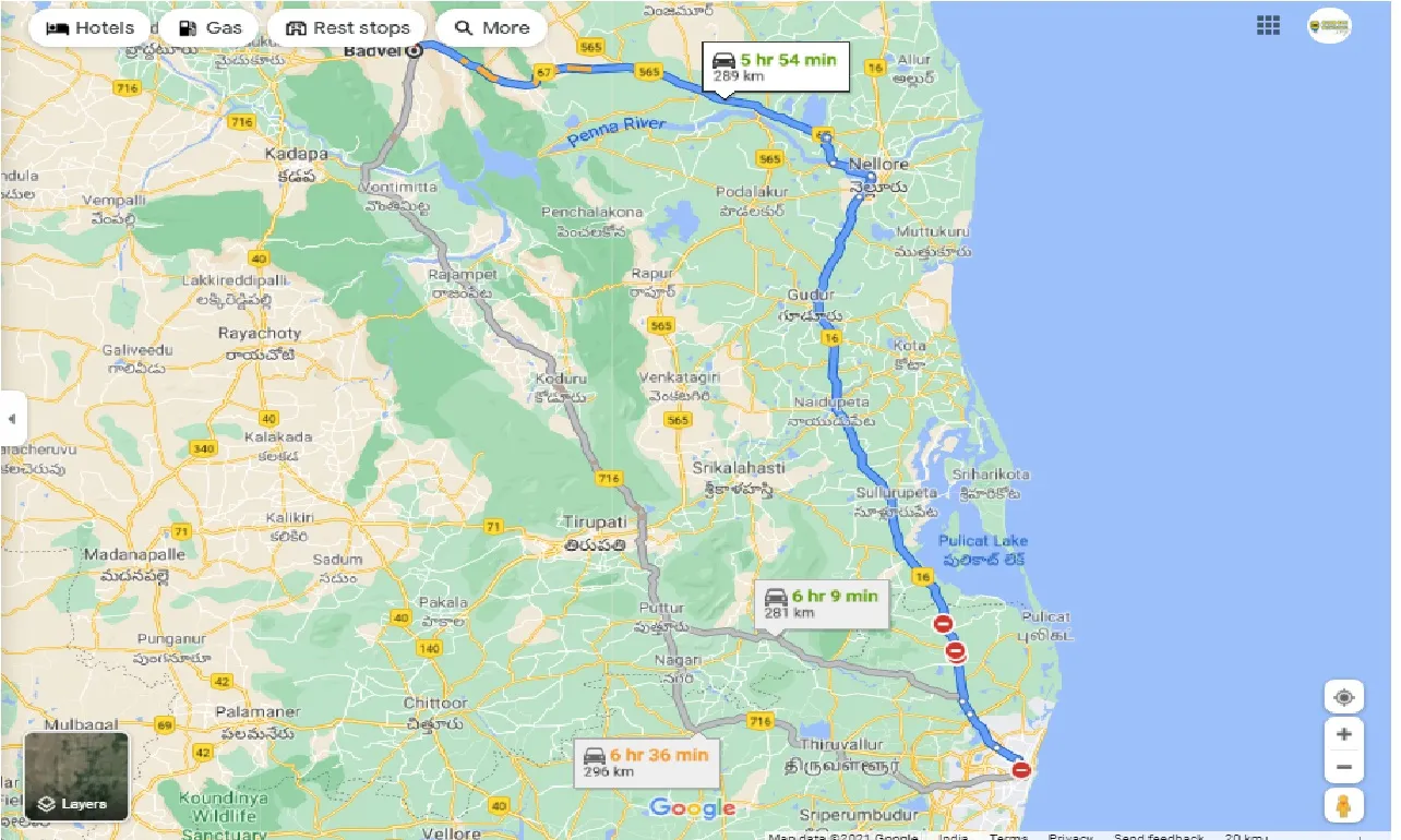 chennai-to-badvel-one-way