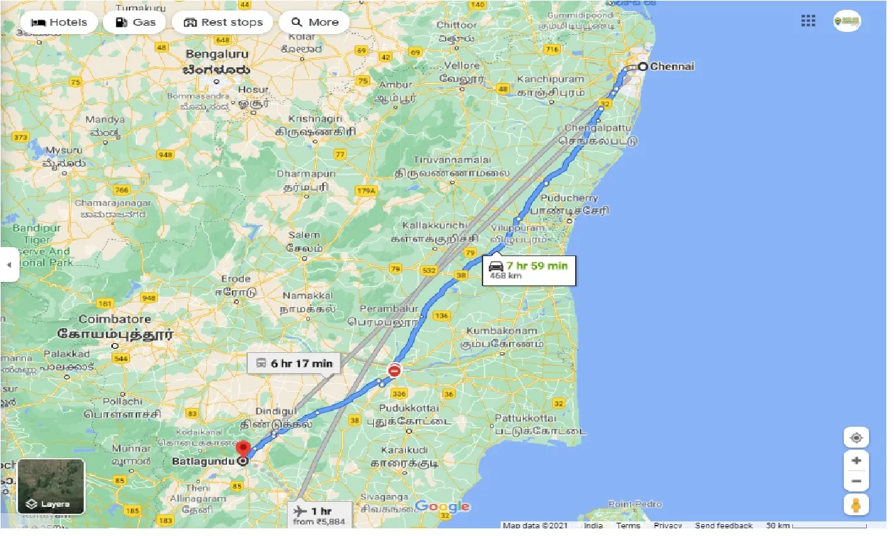 chennai-to-batlagundu-round-trip