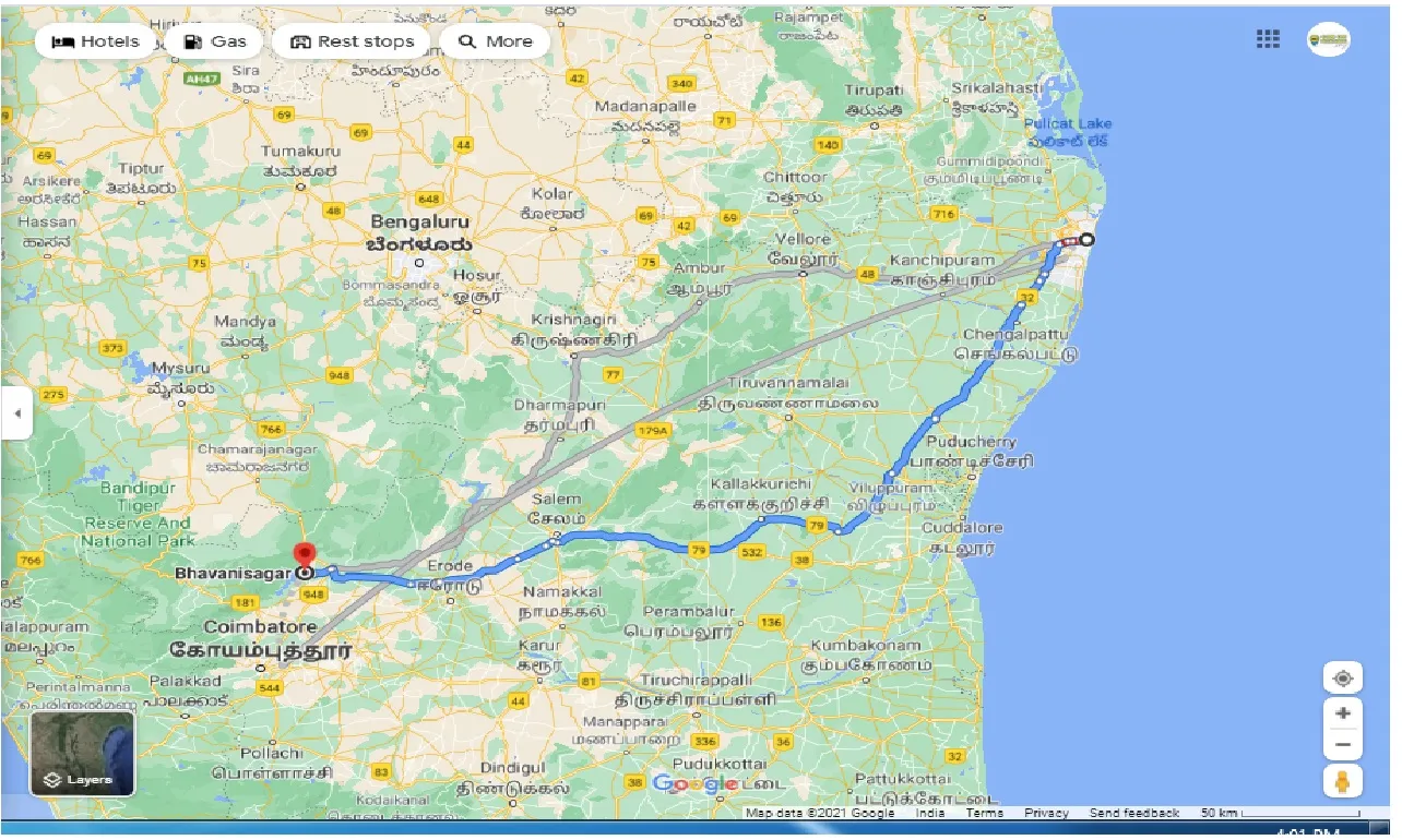chennai-to-bhavanisagar-round-trip