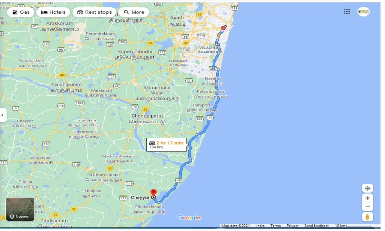 chennai-to-cheyyur-round-trip