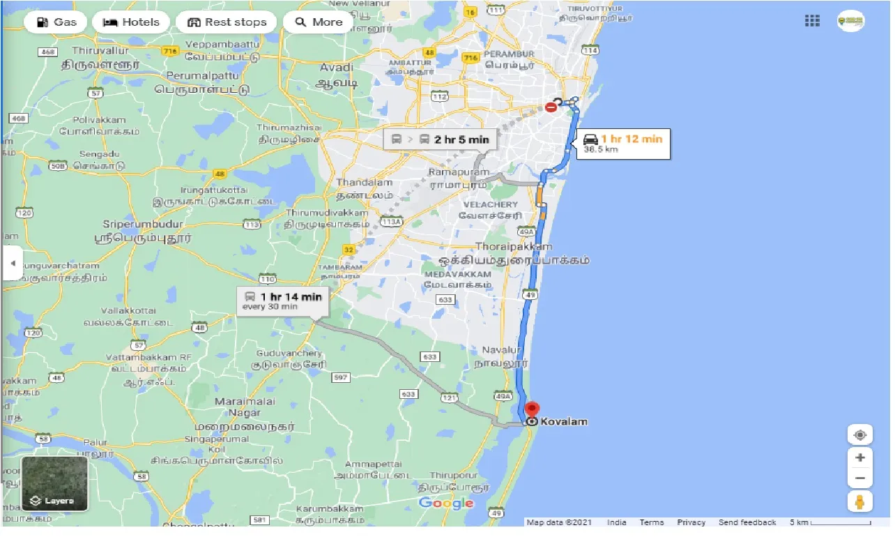 chennai-to-covelong-one-way