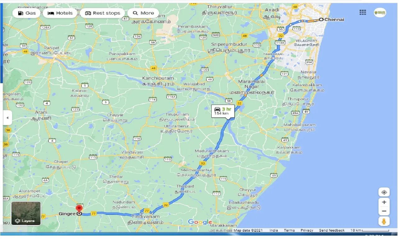 chennai-to-gingee-one-way