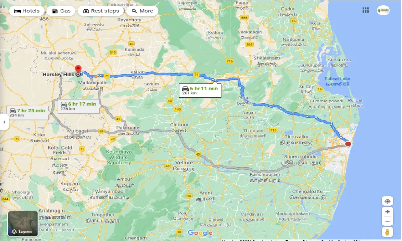 chennai-to-horsley-hills-round-trip