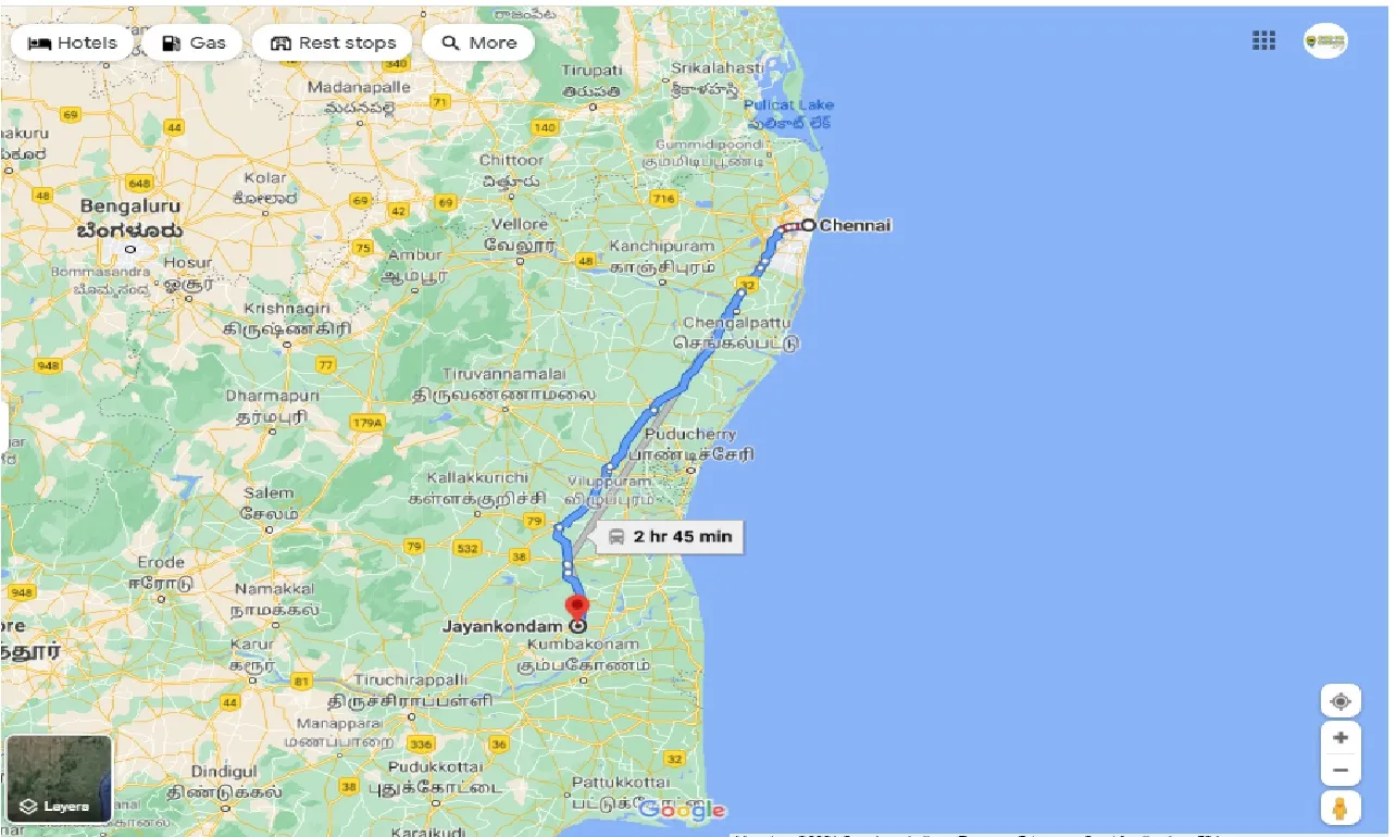 chennai-to-jayankondam-one-way