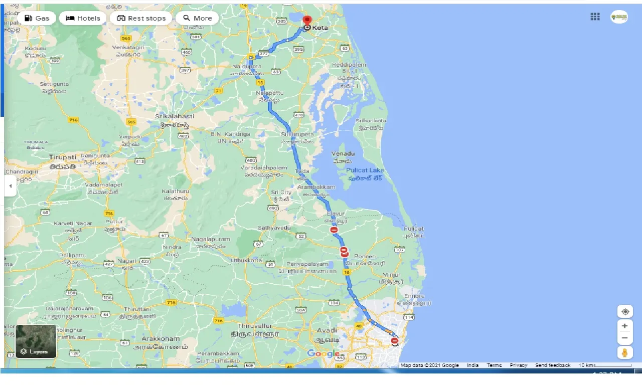 chennai-to-kota-ap-one-way