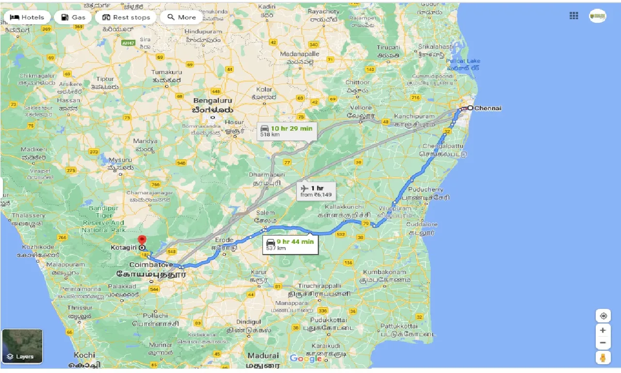 chennai-to-kotagiri-round-trip