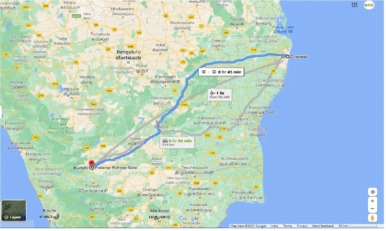 chennai-to-kurichi-round-trip