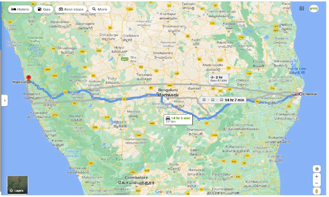 chennai-to-manipal-one-way